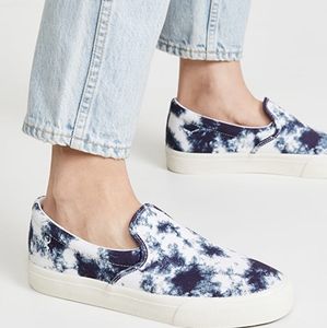 NEW Madewell indigo tie dye sneakers